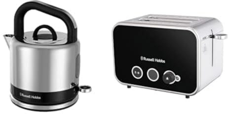 Russell Hobbs Distinctions Kettle & Toaster Black