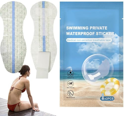 NEFLUM Slipeinlage zum Schwimmen,PU-klare hygienische Einlagen für Badebekleidung - Private Slipeinlage, tragbare Hygieneeinlagen für Frauen, Mädchen, Damen, IHR9CONJW7K5ERKSBB