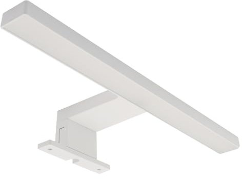 Light Galaxy ... Ihr Lichtlieferant LED Spiegelleuchte 30cm Weiß-Matt 5W 550lm Neutralweiß 4000K 3-in-1 Montage Badezimmerschrank-Beleuchtung (30cm Weiß)