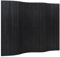 vidaXL Paravent, Raumteiler Pflegeleicht,Trennwand für Wohnzimmer Schlafzimmer Büro, Spanische Wand Sichtschutz, Modern, Schwarz Bambus