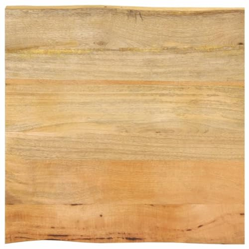 vidaXL Tischplatte mit Baumkante 80x80x2,5 cm Massivholz Mango