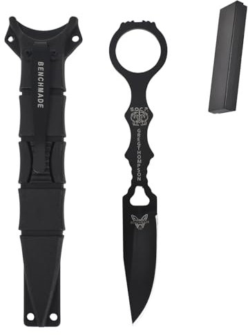 Couteau Papillon Noir en Acier 440, Couteau de Survie Extérieur Dureté 54HRC, Couteau Pliant 17 cm, Couteau Extérieur Ergonomique, Couteau à Manche pour Randonnée, Camping, Pêche, Survie en Plein Air