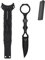 Schwarzes Butterflymesser aus 440er Stahl, 54HRC Härte Outdoor Survivalmesser, Kompaktes Klappmesser 17cm Länge, Ergonomisches Outdoormesser, Griffmesser zum Wandern, Camping, Angeln, Outdoor Survival
