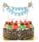 cobee Tortendeko Geburtstag, Happy Birthday Tortendeko Cake Topper Gute zum Geburtstag Kuchen Topper Tortenstecker Kuchendeko für Geburtstag für Geburtstagsfeier liefert Dekoration(Farbe 3)