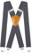 Fevaeno Hosenträger für Herren mit 4 Starken Metal Clips 4cm Breit X Form Einstellbar und Elastische Einheitsgröße Hosenträger für Männer und Damen Grau