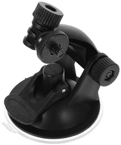 Uonlytech Supporto Per Telecamera Da Auto Con Ventosa Adattatore Multi-funzionper Action Cam e Smartphone Design Per Massima Stabilità e Resistenza Agli Urti Per Uso Movimento