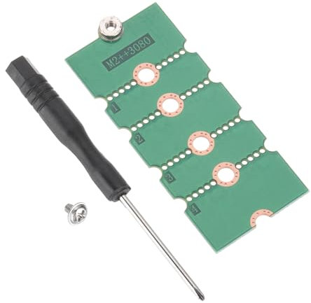 sourcing map M2+ M.2 NGFF/NVME Length Extend Adapter 2230, 2242, 2260, 2280 Multipurpose SSD Extension Bracket Card Plate PCB Board for PC Computer Case Green