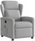 vidaXL Massagesessel Wolkengrau Stoff, Massage TV-Sessel, Sessel mit Massagefunktion, Fernsehsessel, Massage Fernsehsessel, TV-Sessel, Sessel