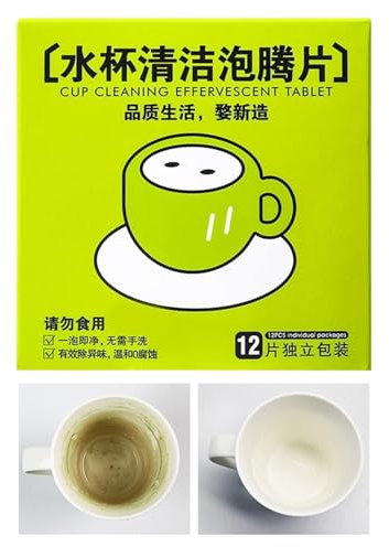 Bottle Cleaner Tablet, Glass Cleaner Tablet, Water Bottle Cleaning Tablet, Water Bottle Cleaning Tablet, Water Glass Cleaner Tablet, Household Water Tank Dirt Cleaning Tablet for Water Bottle, Ta