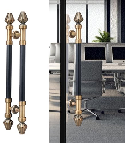 Maniglia per porta scorrevole in vetro, stile europeo, per porte scorrevoli, porta in legno, fienile (dimensioni: 150 cm x 110 cm)