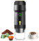 Umisu Máquina de Café Portátil, Cafetera Eléctrica 3 en 1 con Batería, Máquina de Café Expresso con Cápsulas, Máquina de Espresso para Camping, Oficina, Viajes, Casa (Negro)