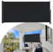 Kuro-Sagol Toldo Lateral Retráctil, Balcón con Mango, Terraza De Parabrisas, Jardín, Balcón Y Ventana, Toldo Impermeable Y Resistente A Los Rayos Ultravioleta (Antracita, 140X300Cm)