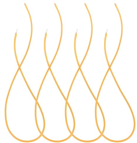 DOITOOL 4 Stück Led-Filament: 3 V Mikro-Silikon-Led-Lichtstreifen 300 Mm Flexible Filamente Für Spiral-Edison-Glühbirne Diy Wissenschaftliche Projekte Orange