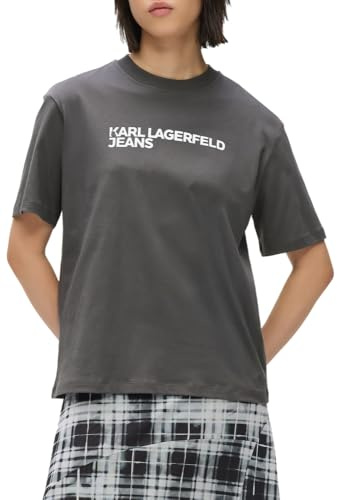 Karl Lagerfeld Jeans Damen Regular Short Sleeve Essential T-Shirt