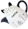 ULTECHNOVO Théière en Céramique Chaton Adorable 1Pc Portable Pratique Décoration Mignonne pour Maison et Service à Thé en Céramique