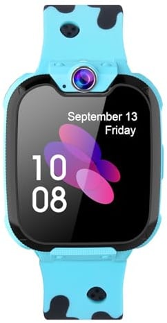 Smartwatch Kinder mit GPS und Telefon, 4G Kinder Smartwatch mit Videoanruf Anruffunktion IP68 Wasserdicht SOS Spiel Voice Chat Wecker Schulmodus, Kinderuhr GPS Geschenk für Jungen Mädchen Student