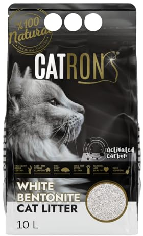 BIG-PAN 10L Catron klumpende Katzenstreu Activated Carbon | Bentonitstreu mit Aktivkohle, extra starke Geruchsbindung, hohe Saugkraft & staubarme Formel
