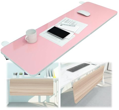 Keyboard Tray 90° Folding Desk Mat Supports Shoulders & Protects Eyes Ideal for Home & Office 65 x 25 cm (26 x 10 inches)