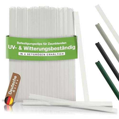BooGardi Befestigungsclips Sichtschutzstreifen für Doppelstabmatten · 30x Clips Transparent · PVC Klemmschienen für Sichtschutz Doppelstabmattenzaun & Stabmattenzaun · Zaun Zubehör