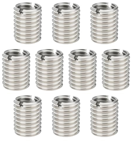 ECSiNG 10 Pezzi Dadi Riduttori in Acciaio Inossidabile 304 M12x1,25 Maschio a M10x1,25 Femmina Boccole Filettate Riduttive