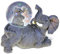 COTA Global Schneekugel Elefant – Wildtier-Wasserkugel mit funkelndem Glitzer, Zoo-Sammelstück, Neuheit Ornament für Heimdekoration, für Geburtstage, Weihnachten, Valentinstag – 45 mm