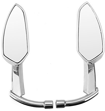 Alamor 8Mm 10Mm Chrom CNC Blade Rear Review Spiegel Für Harley Dyna Heritage Softail Sportster