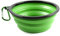 PhoneNatic Ciotola pieghevole per cani in silicone verde, ciotola da viaggio per cani e gatti con moschettone, XL, verde, 1000 ml, 60014771