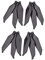 Colorful Geräuscharme Low-Noise Propeller für DJI Mavic 2 Pro, Carbon Faser Propeller 3-Blatt,Mavic 2 Pro Drohne Quadrocopter Zubehör Ersatz (2 Paar)