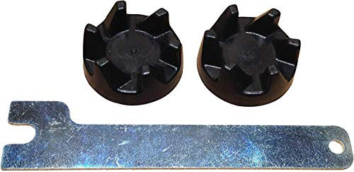 Pack of 2 Genuine Blender Rubber Clutch Couplers WP9704230. LKS Spanner Included. Compatible with Models Starting 5KSB3, KSB3, KSB5, 5KSB52 and 5KSB5