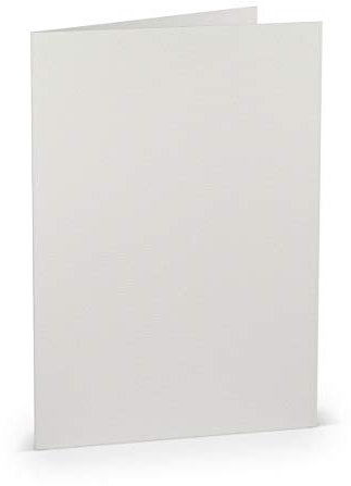 PAPERADO 1000 Faltkarten DIN A5 Eisgrau gerippt Hell-Grau - Doppelkarten vorgefaltet blanko 220 g/m² - 14,8 x 21 cm - Klappkarten Basteln Einladungskarten Hochzeit Kommunion