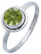 Ring 925 Silber Peridot leuchtend grüner Stein Edelstein echt Silber Damen Sterling Silber Geschenk (MRG-217-59-(48))