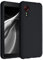 kwmobile Hülle kompatibel mit Samsung Galaxy Xcover 5 Hülle - weiches TPU Silikon Case - Cover geeignet für kabelloses Laden - Schwarz matt