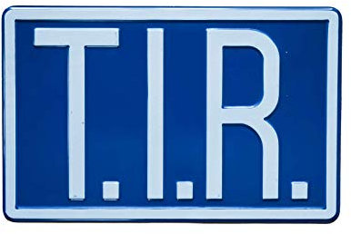 Suplimentar Alutafel Hinweisschild TIR Kraftfahrzeuge | Schild (40 x 25 cm)