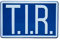 Suplimentar Alutafel Hinweisschild TIR Kraftfahrzeuge | Schild (40 x 25 cm)