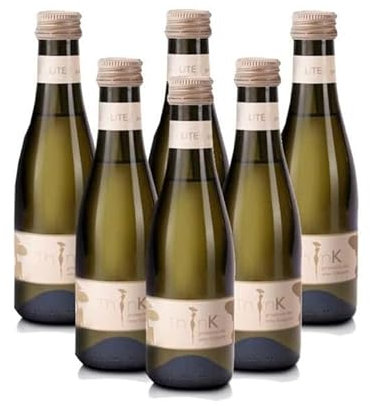 ThinK | Organic Piccino Rosé & Prosecco Wine (ABV 11% Alcohol) | Mixed Case of 3 x 200ml ThinK Prosecco & 3 x 200ml ThinK Pink Rose | Miniature Sparkling Wine | Pack of 6