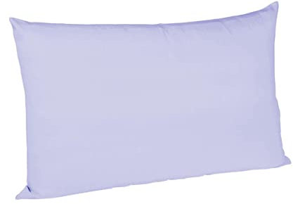 sleepling Satin Kissenbezug, Kissenhülle aus 100% seidig weicher Baumwolle, Bezug Zierkissen, Sofakissen, Kissen, 60 Grad, Ökotex 100, Made in EU, 40 x 60 cm, helllavendel