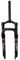 HSQMA 26Inch Fat Bike Fork 4.0 Tire E-Bike Air Suspension Fork 100mm Travel 1-1/8 DIsc Brake Fork Quick Release 9mm Manual Lockout (Color : 26'' Black)