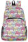 ECO CHIC leichter faltbarer Rucksack | Robuster, wasserabweisender Rucksack | Tagesrucksack zum Wandern, Camping, Reisen | Hergestellt aus recycelten Plastikflaschen (Brillenkatzen Mehrfarbig)