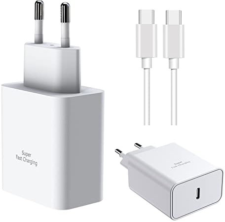 45W Ultraschnellladegerät mit USB C Ladekabel Super Fast Charge PPS PDO Netzteil Adapter für Samsung Galaxy S25 S25 Ultra S24 S23 S22 A56 A36 Galaxy Tab S10 S9 S8+ S7 Z Fold4 Z Flip4