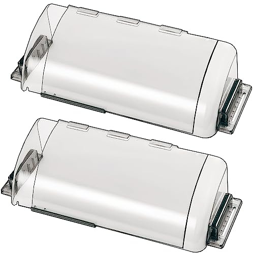 Wea&Hea 2 Pack Magnetic Air Vent Deflector, 9-15.5 Adjustable Vent Cover with Optimized Ferrite Magnets for Ceiling/Floor/Wall Registers - Clear Heat/AC Deflector for Under Furniture & Home Comfort
