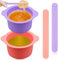 2pcs Silikon Wachs Warmer Schüssel, Wiederverwendbare Wachs Warmer Silikon Liner, Antihaft Wachs Topf Silikon Schüssel Ersatz, Wiederverwendung Wachs Schmelzen Warmer Liner mit Spachteln (size:2pcs)
