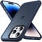 Anqrp Designed for iPhone 14 Pro Case, [Military Shockproof] Super Soft Silicone Slim Translucent Matte Protective Phone Cover, Compatible with iPhone 14 Pro 6.1, Blue