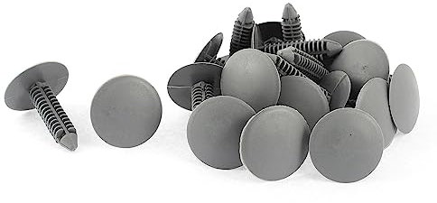 20 rivetti in plastica grigia con fibbia per rivestimento del soffitto