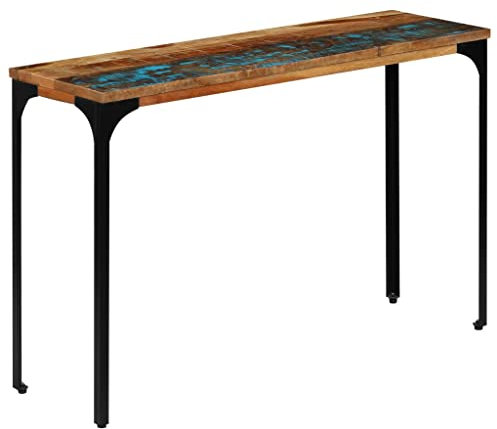 FIRBNUS 120x35x76 cm Table Console Bois Massif Récupération Mobile Salon Meubles Table Bois Console Entrée Bois Console Bois Table Basse Canapé Latérale