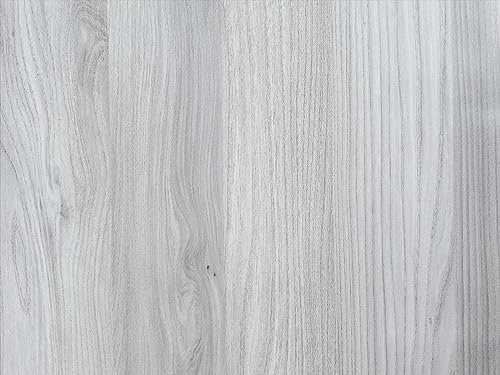 DecoMeister Papel Adhesivo Efecto Madera Roble Gris Claro Lámina Autoadhesiva Para Muebles Vinilo Decorativo Para Forrar Pegatina Para Cocina Mesa Encimera Pared Armario En Rollo 90 x 50 cm