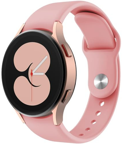 Cinturini di Ricambio Silicone per Samsung Galaxy Watch 7/Watch 6 Classic/Watch FE/Watch 5 Pro, 20mm Sport Bracciali Cinturino per Galaxy Watch 4/Active 2/Watch 3