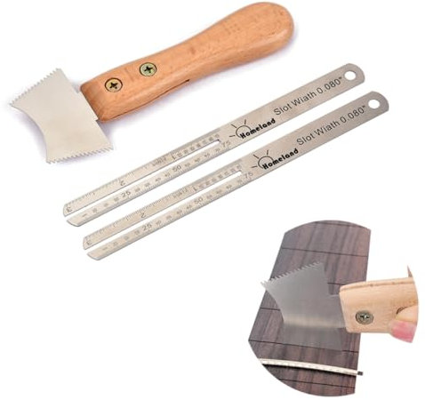 ibasenice Guitar Repair Parts Kit Guitar Luthier Tool for Acoustic Classical Electric Bass Guitar Fret Groove Cutting Tool