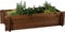 dobar® Hochbeet Massivholz Stecksystem Gr. M stapelbar - Pflanzkasten inkl. Pflanzfolie - 117 x 58,5 x 27,5 cm - Dunkelbraun