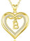 AEONSLOVE Kette mit Buchstaben B Kupfer Gold Herz Buchstaben Anhänger Halskette Damen mit Buchstaben Kette mit Namen Frauen Mädchen Initialen Alphabet Schmuck Geschenk Letter Necklace