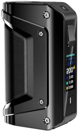 Aegis Legend 3 Mod Dual 18650 Batteries (paquet sans batterie incluse) 200 W Vape AS Chip 4.0 L200 III Mod Vaporisateur Original (Noir) - No Nicotine